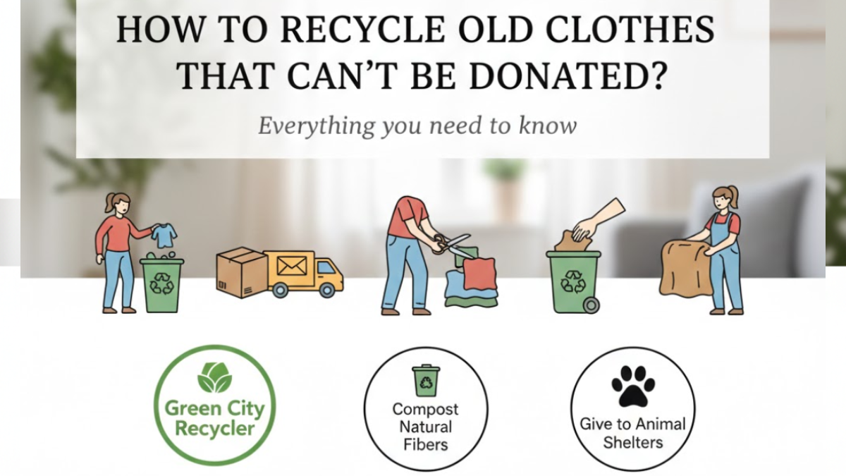 How to recycle old clothes that can’t be donated? Everything you need to know